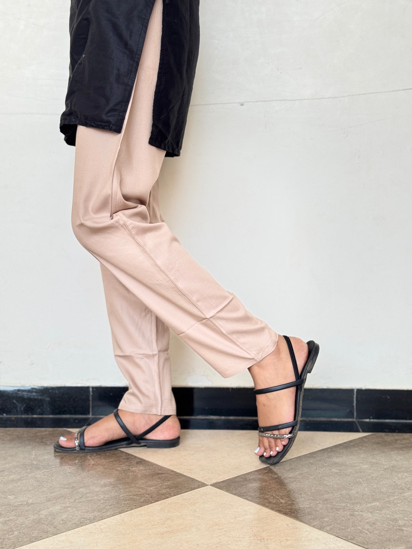 Neutral Beige Straight Pants – Effortless Elegance, Everyday Comfort